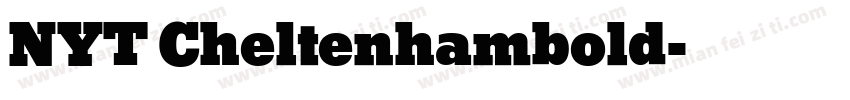 NYT Cheltenhambold字体转换